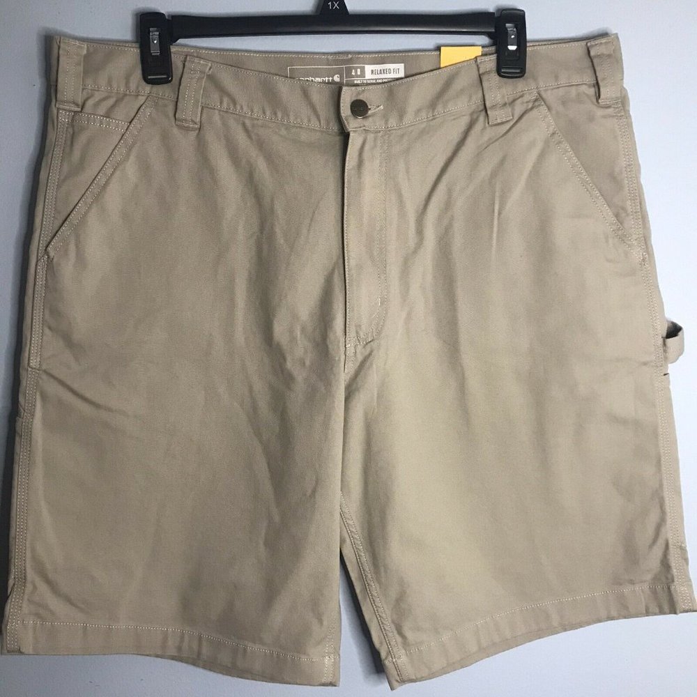 CARHARTT Rugged Flex Relaxed Carpenter Work SZ 40 Canvas Utility Shorts